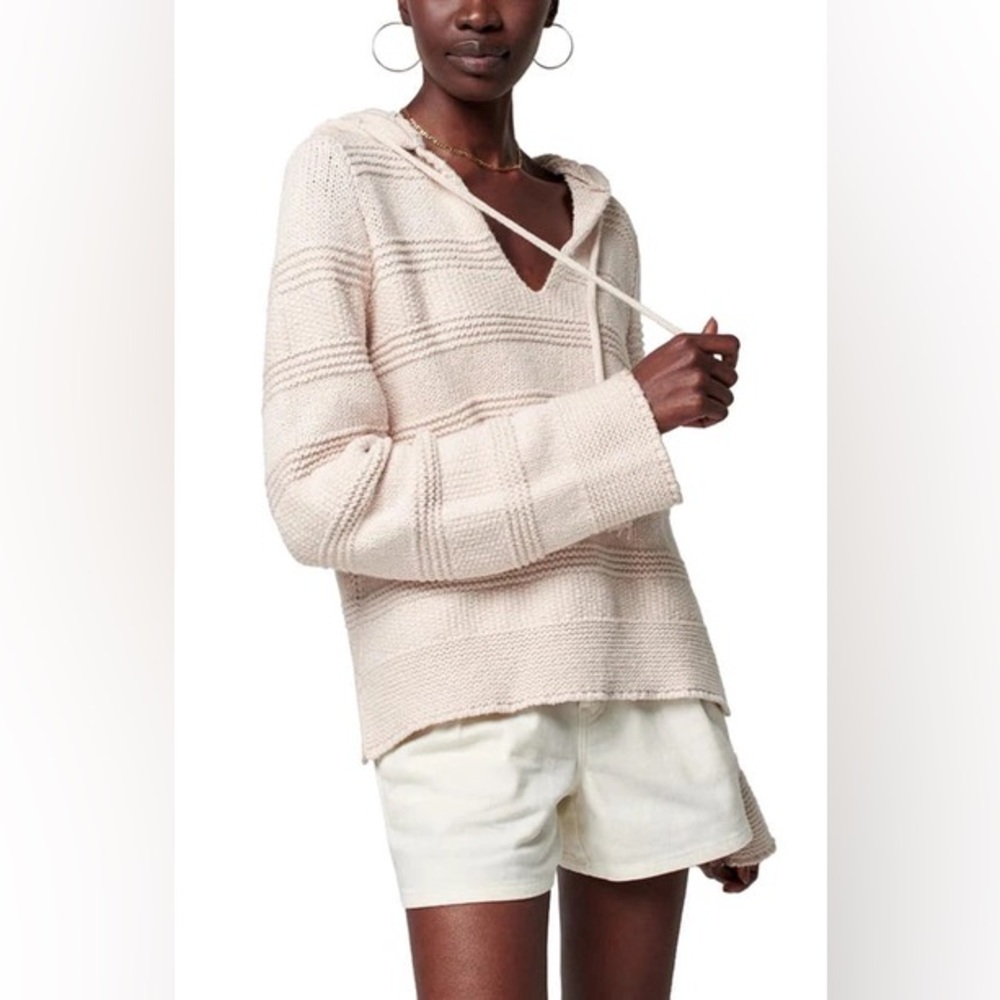 Faherty Poppy Sweater Hoodie Cool Summer Night Coverup Boat Beach Coastal Medium